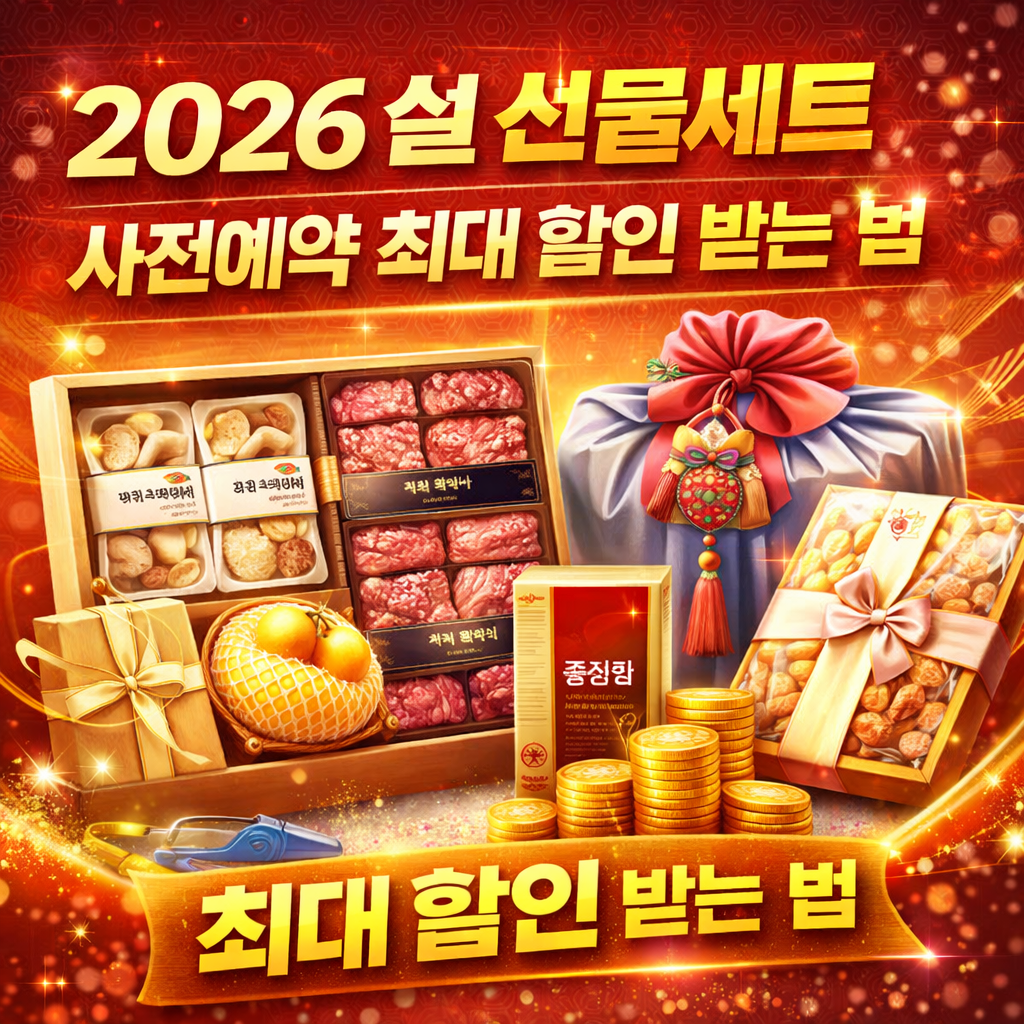 설 선물 사전예약하고 최대 40만원 할인 받으러 가기