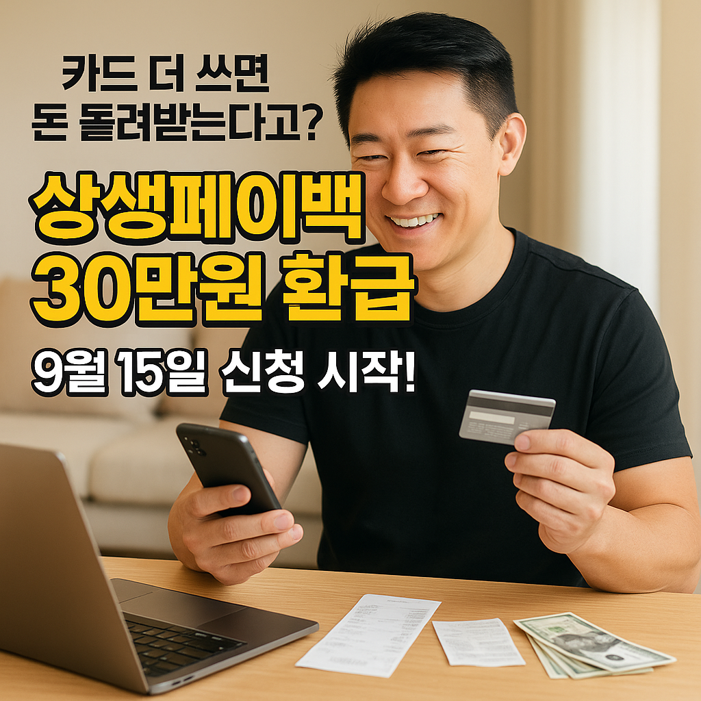 상생페이백 완전정복 ❘ 카드소비 30만원 환급받기 (출처 : 중소벤처기업부)