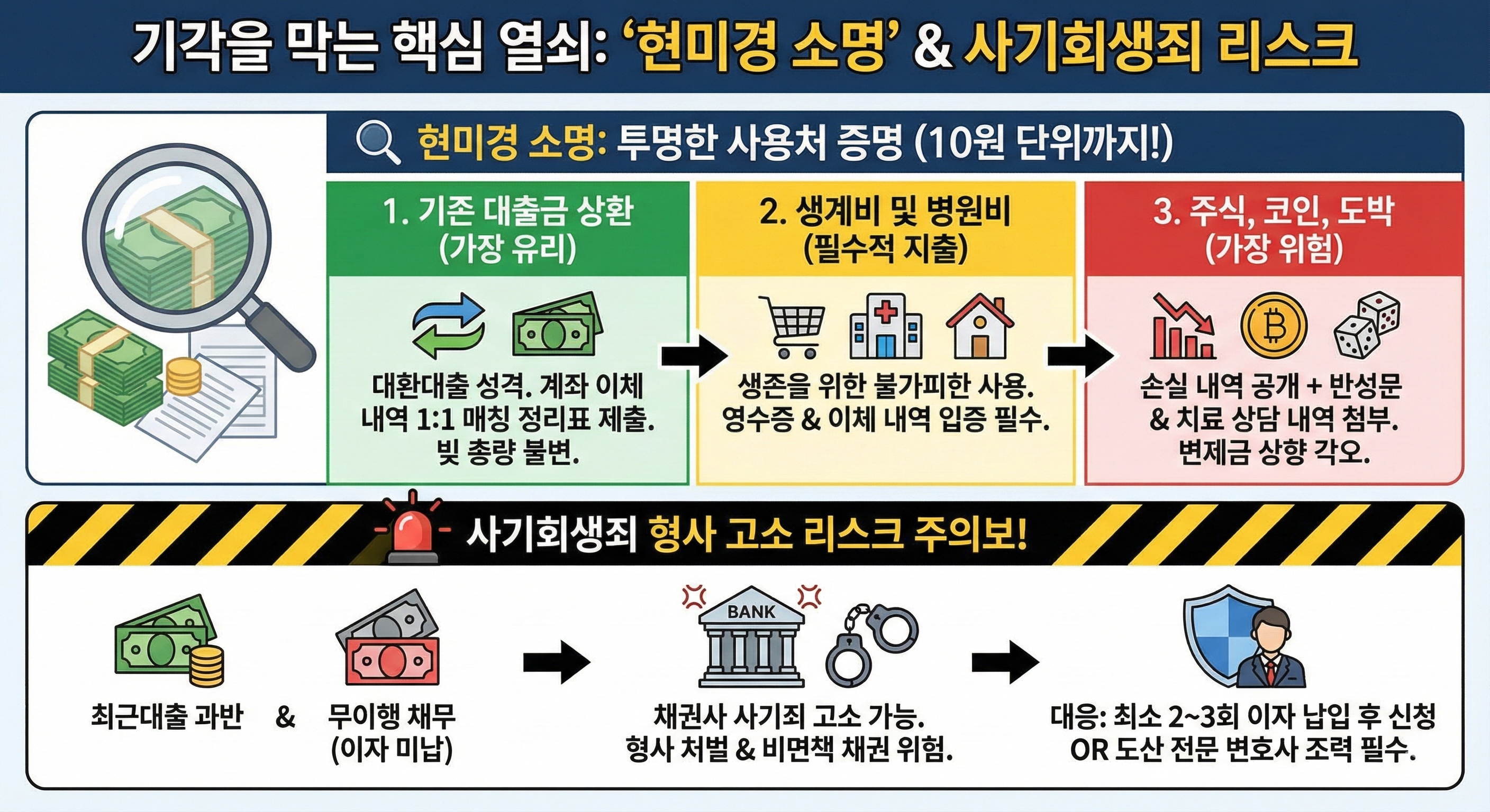 개인회생 직전 대출, 기각될까? 법원을 설득하는 '사용처 소명' 필승 전략
