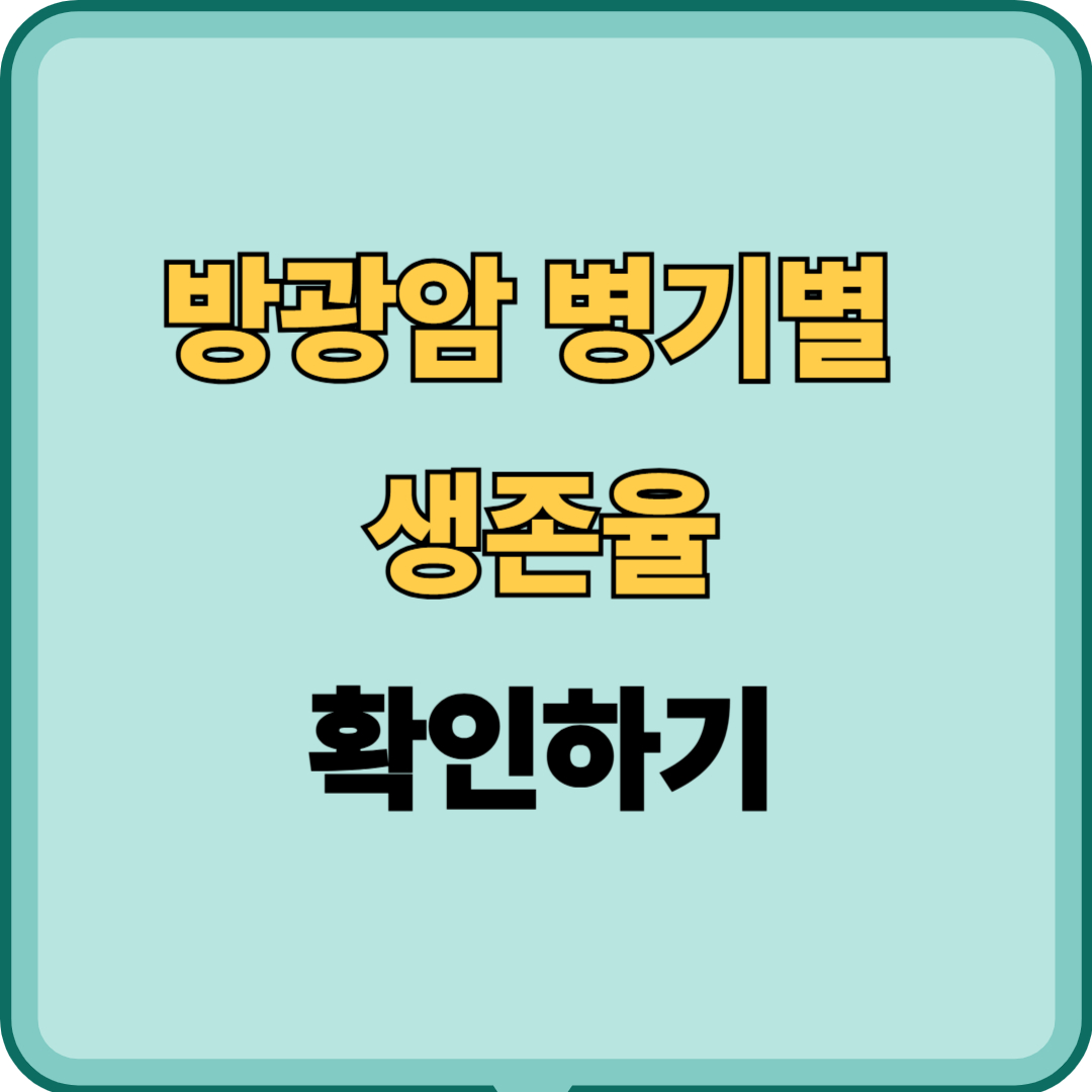 방광암 생존율, 병기별로 달라짐