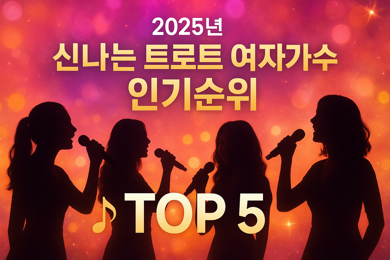 신나는 트로트 여자가수 인기순위 TOP5 (2025년 최신)