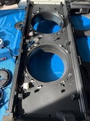 에어컨 내부 분리된 부품