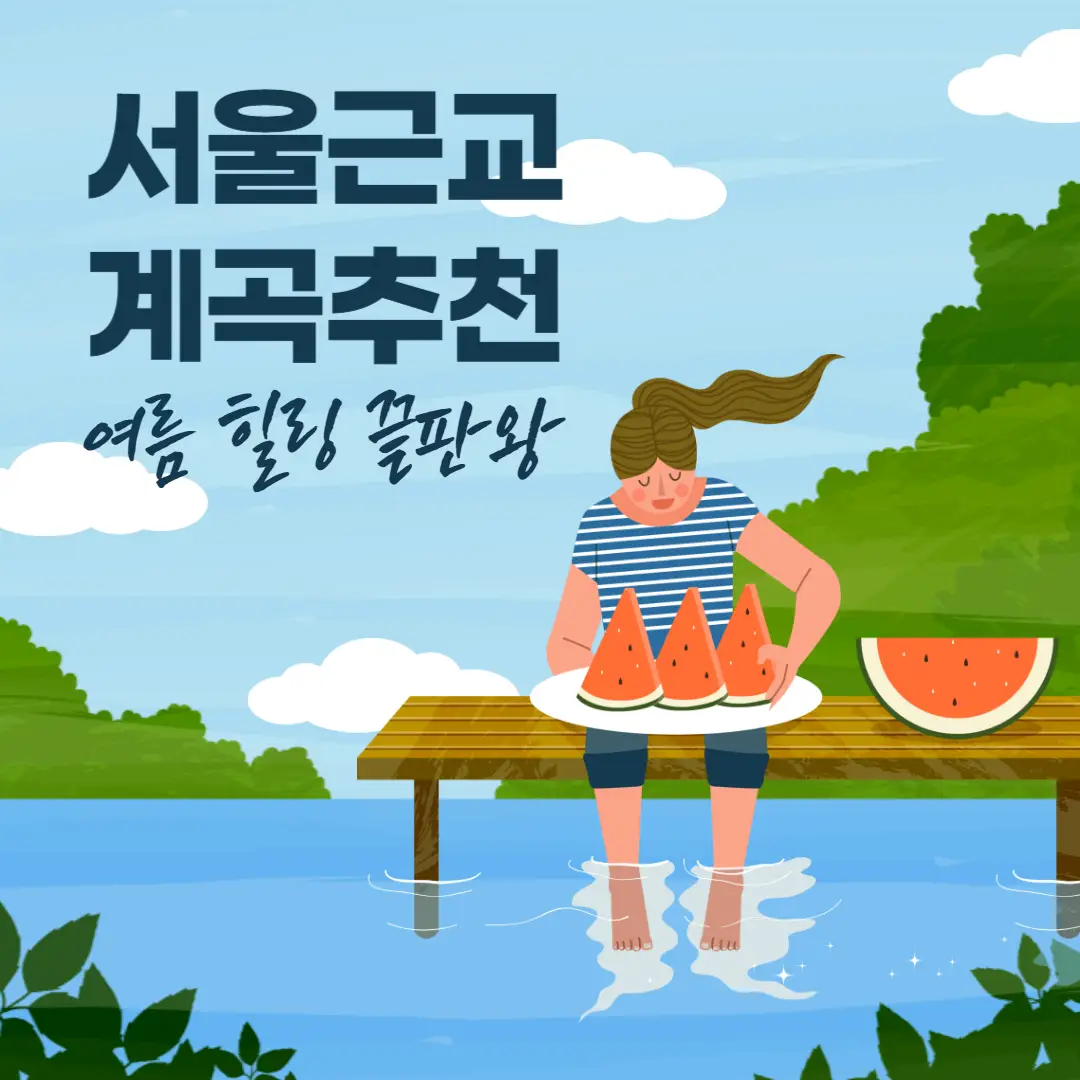 서울 근교 계곡, 수동계곡, 용추계곡, 중미산계곡, 백운계곡, 바라산계곡, 여름휴가, 물놀이, 계곡추천