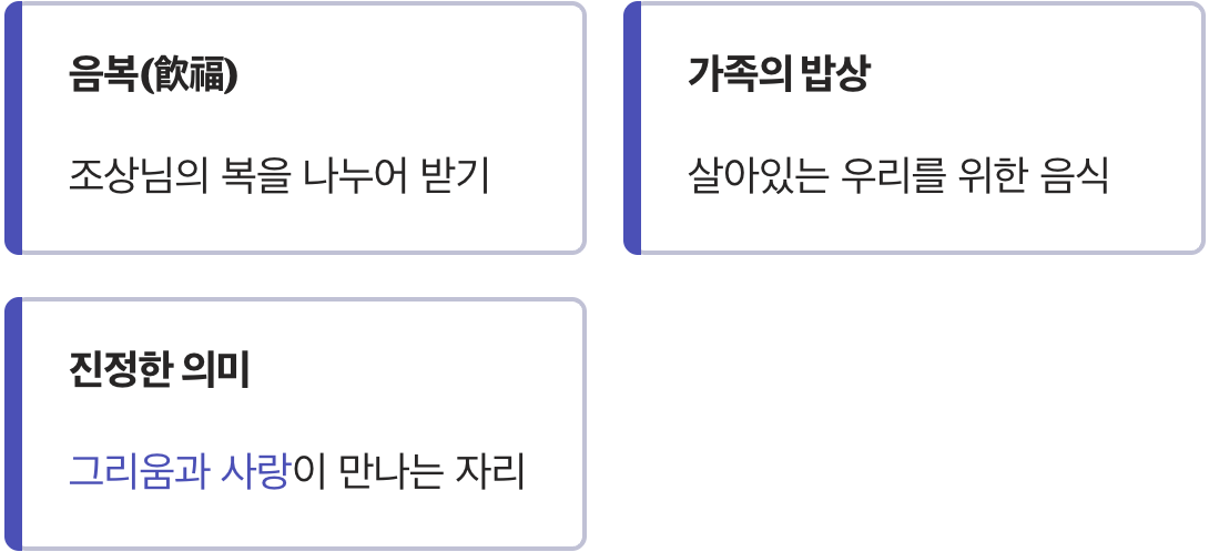 최고의 차례상, 우리가 함께 나누는 밥상