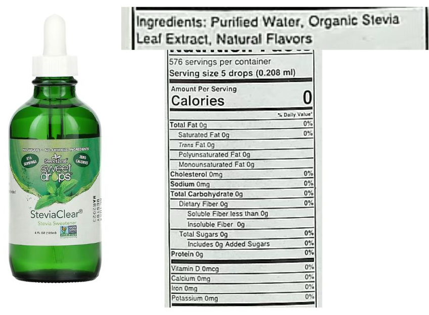 Wisdom Natural, SweetLeaf, Sweet Drops, SteviaClear