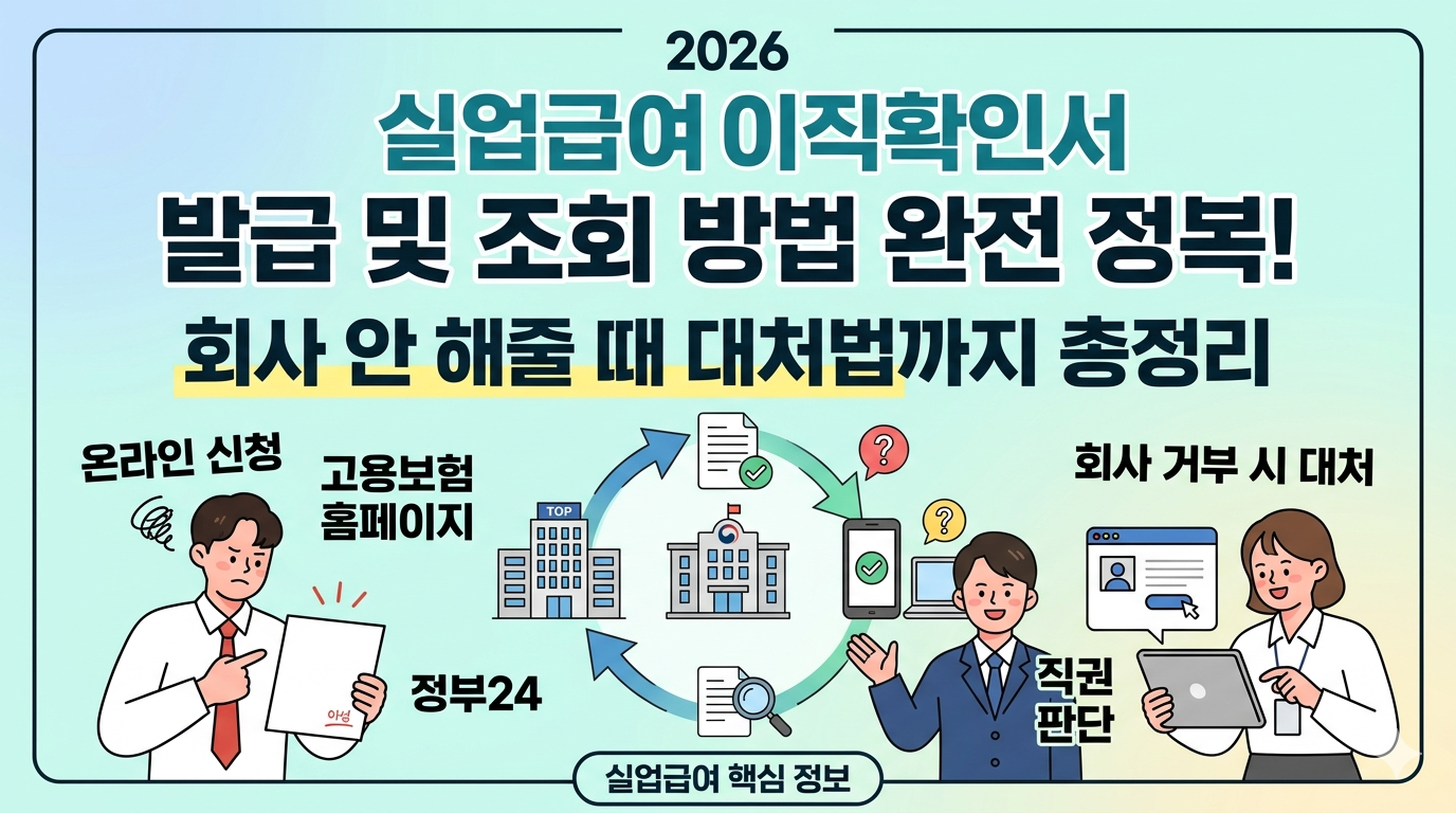 2026- 실업급여- 이직확인서 -발급- 및- 조회 -방법 -회사 -안 -해줄- 때 -대처법까지- 총정리