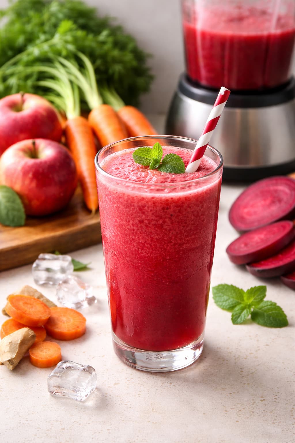 다이어트와 독소 배출에 효과적인 수제 ABC 주스 완성 사진