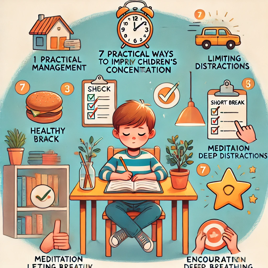 아이 집중력 키우는 실전 방법 7가지