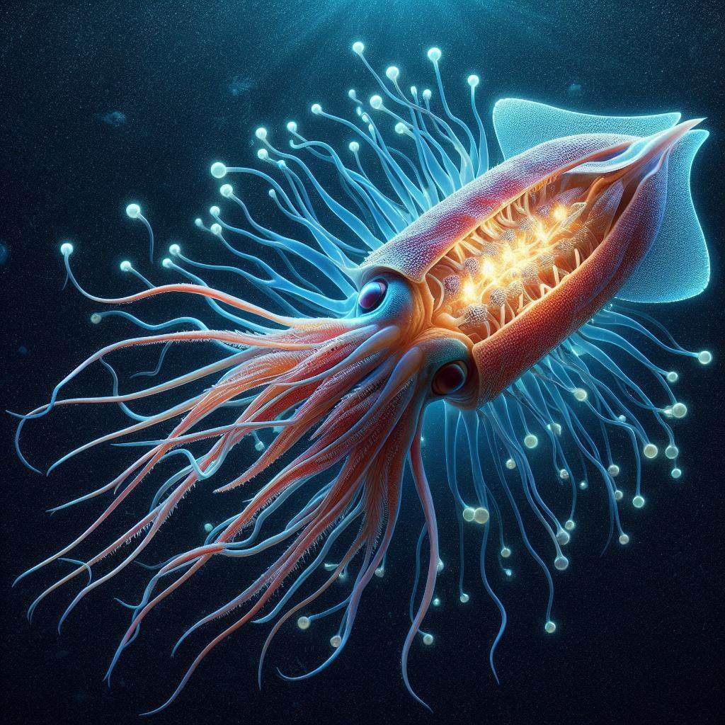 심해 오징어와 광합성 생물