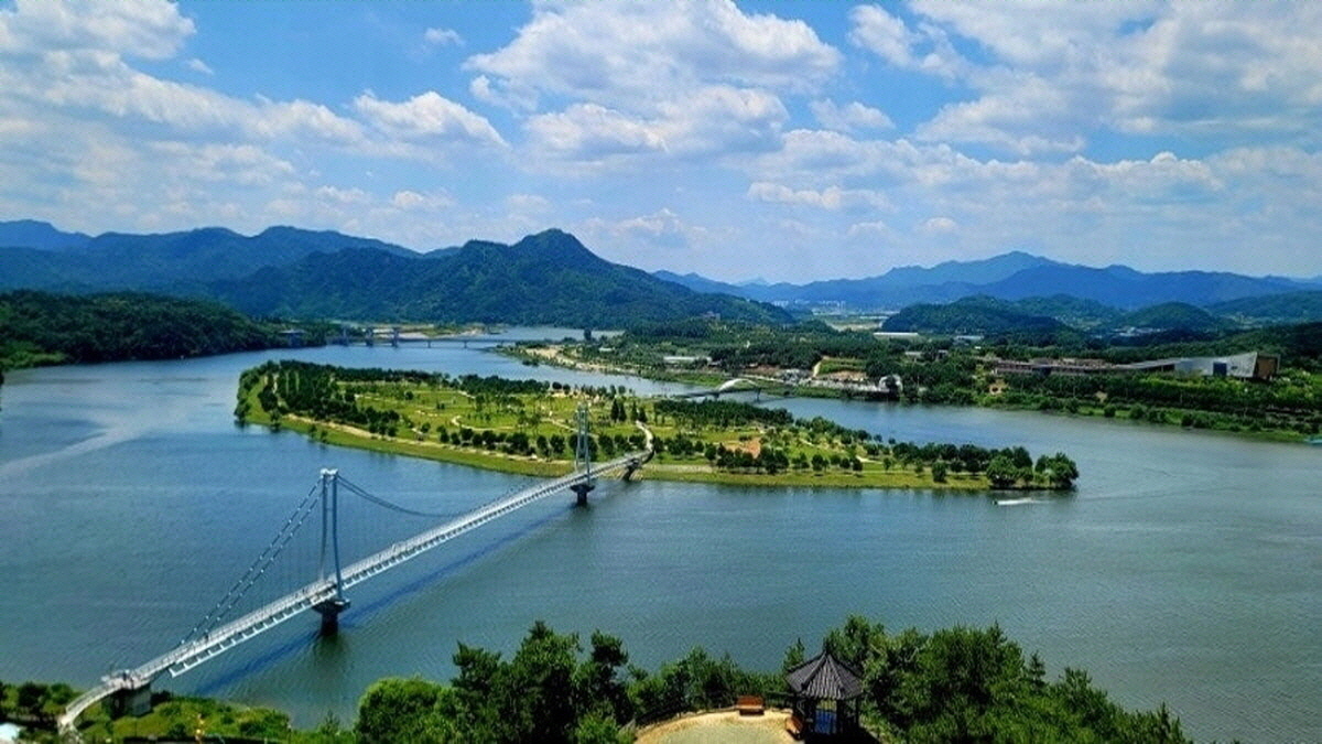 상주 경천섬 전경