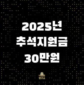전국민 추석지원금 신청 대상 방법 2025년 최신정리_6