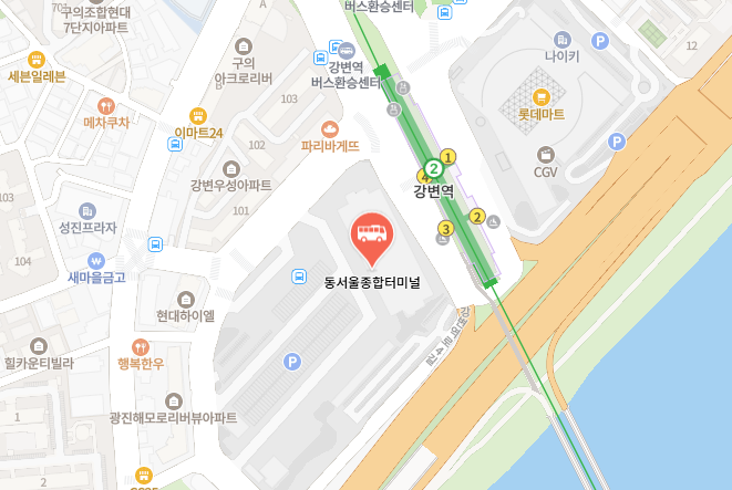 동서울종합터미널 위치