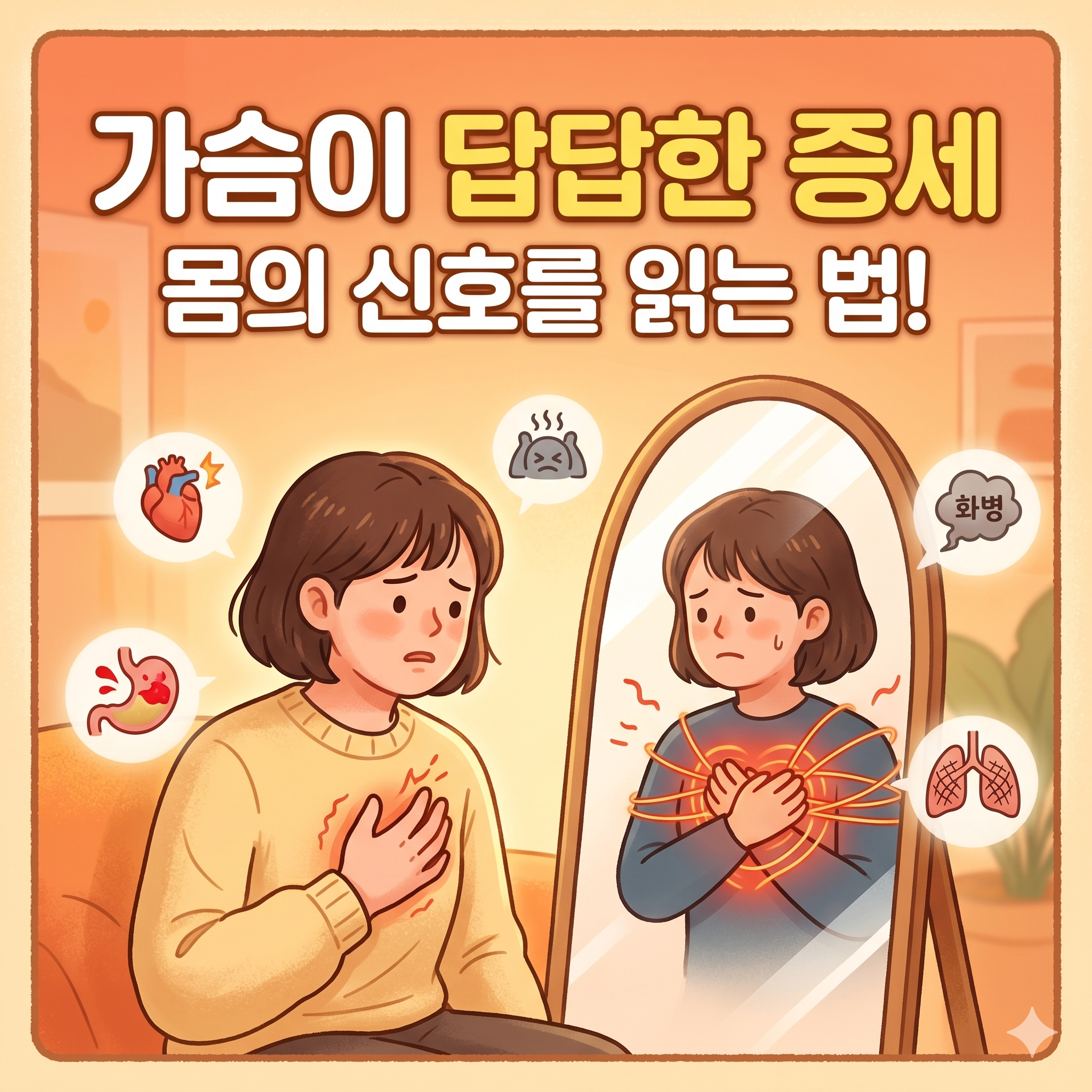 가슴이 답답한 증세, 몸과 마음이 보내는 신호를 읽는 법