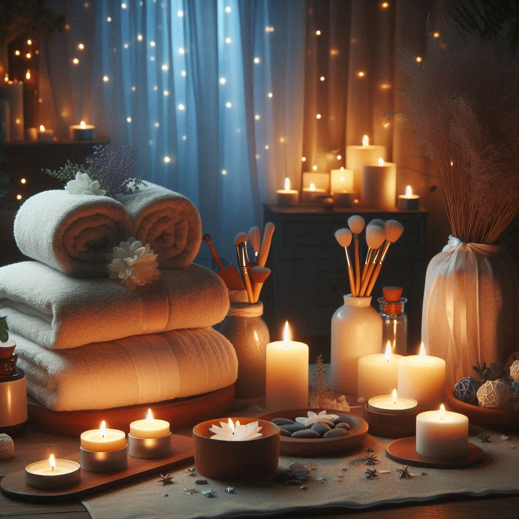 피부,체형관리 샵 배경