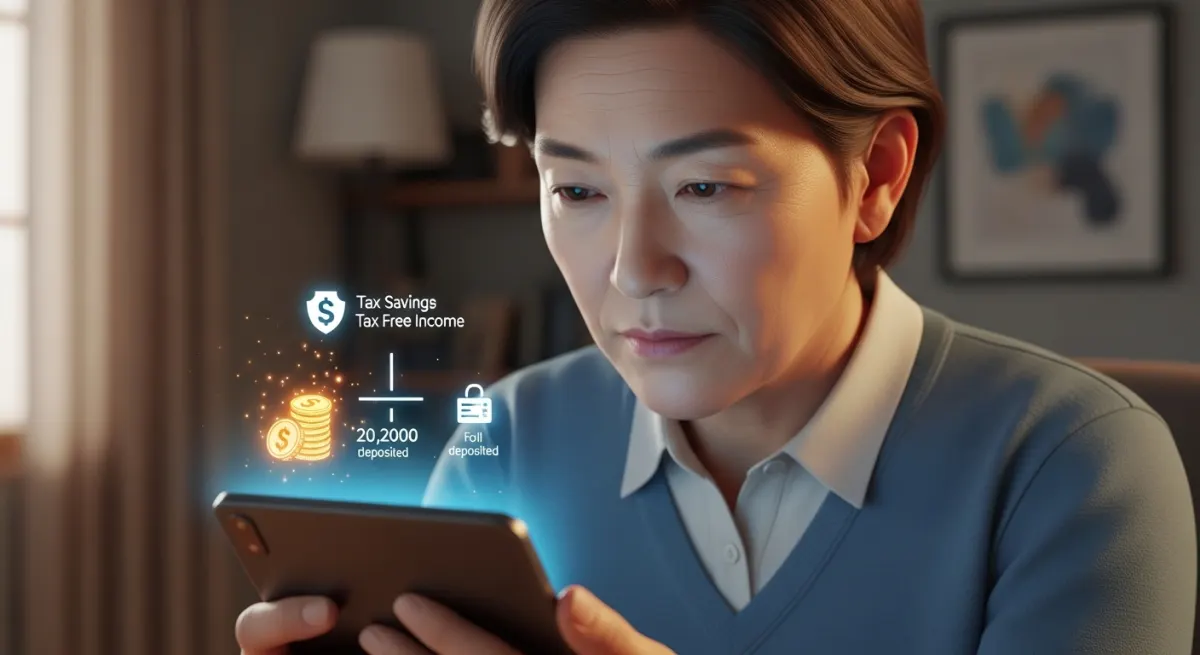 2026 육아휴직 급여 개편안에 따른 실수령액과 비과세 혜택 정보를 스마트폰으로 심각하게 분석하는 한국인 직장인의 클로즈업 샷