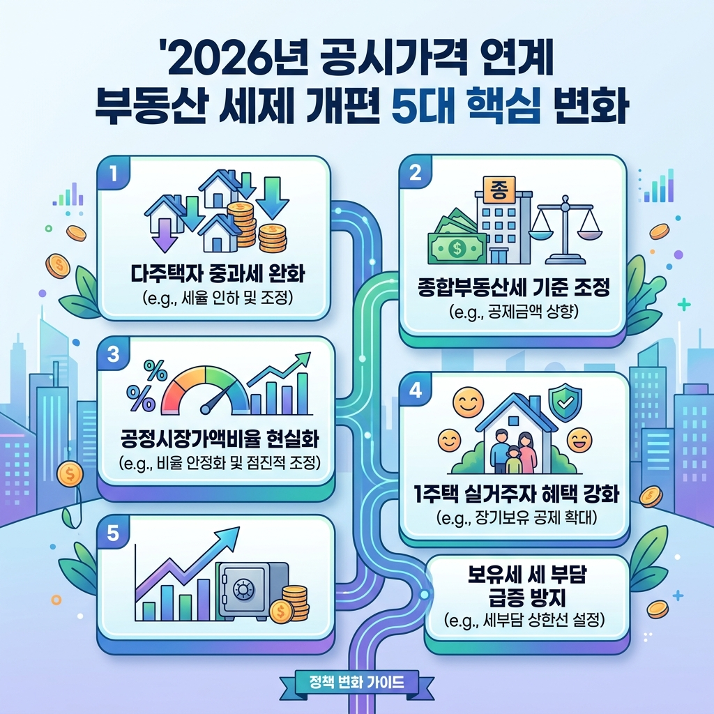 2026 공시가격 연계 부동산 세제 개편 5대 핵심 변화
