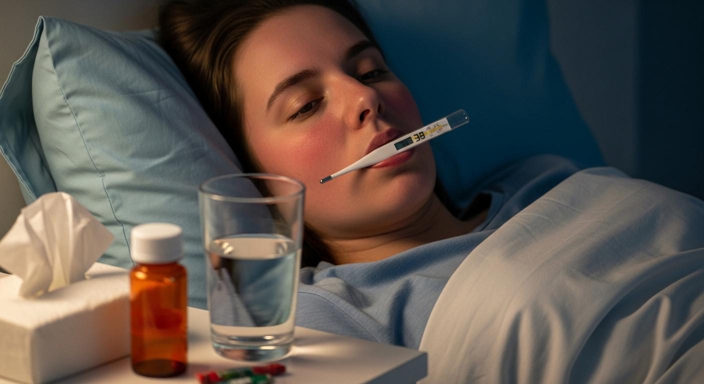 독감 증상 열 38도