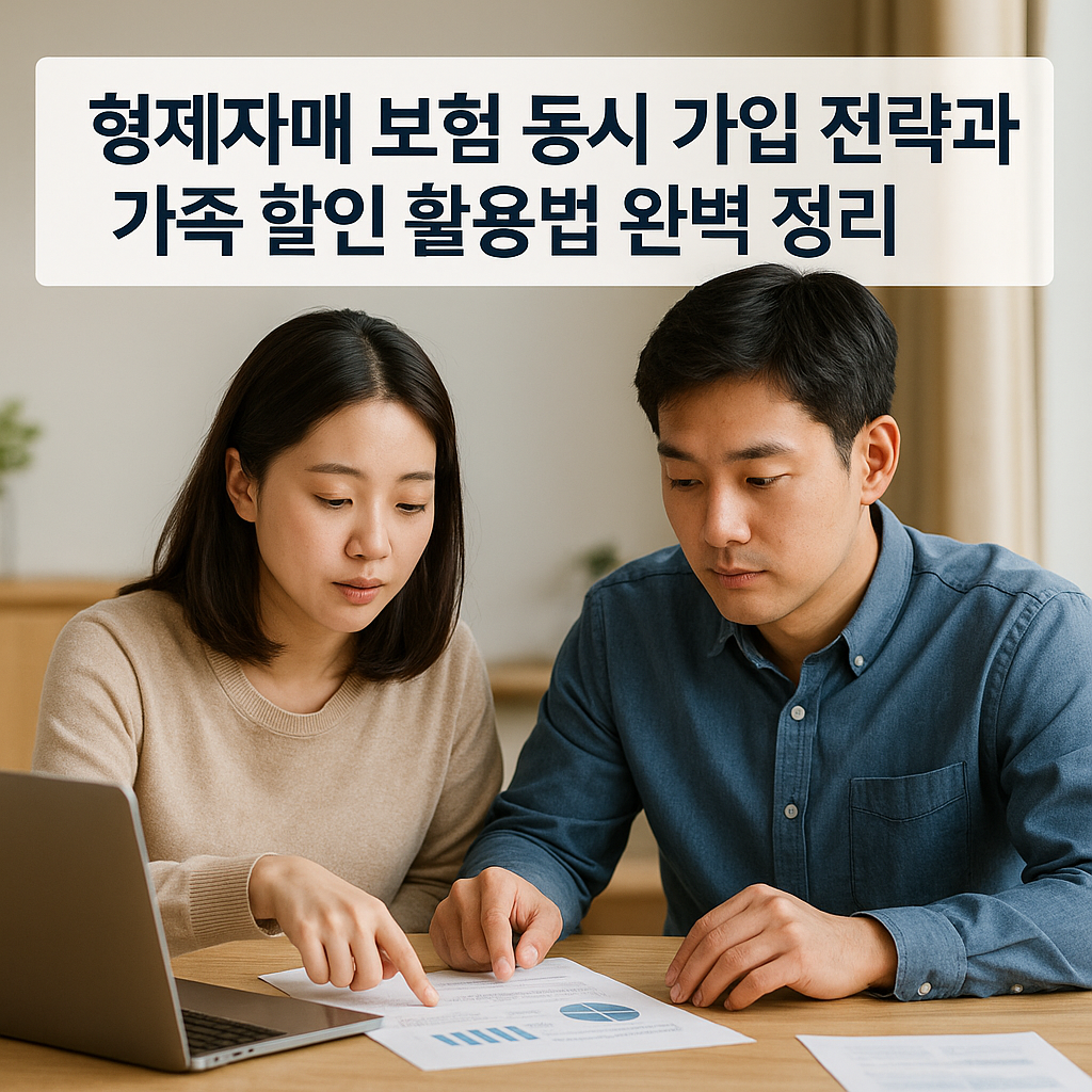 형제자매 보험 동시 가입 전략과 가족 할인 활용법 완벽 정리