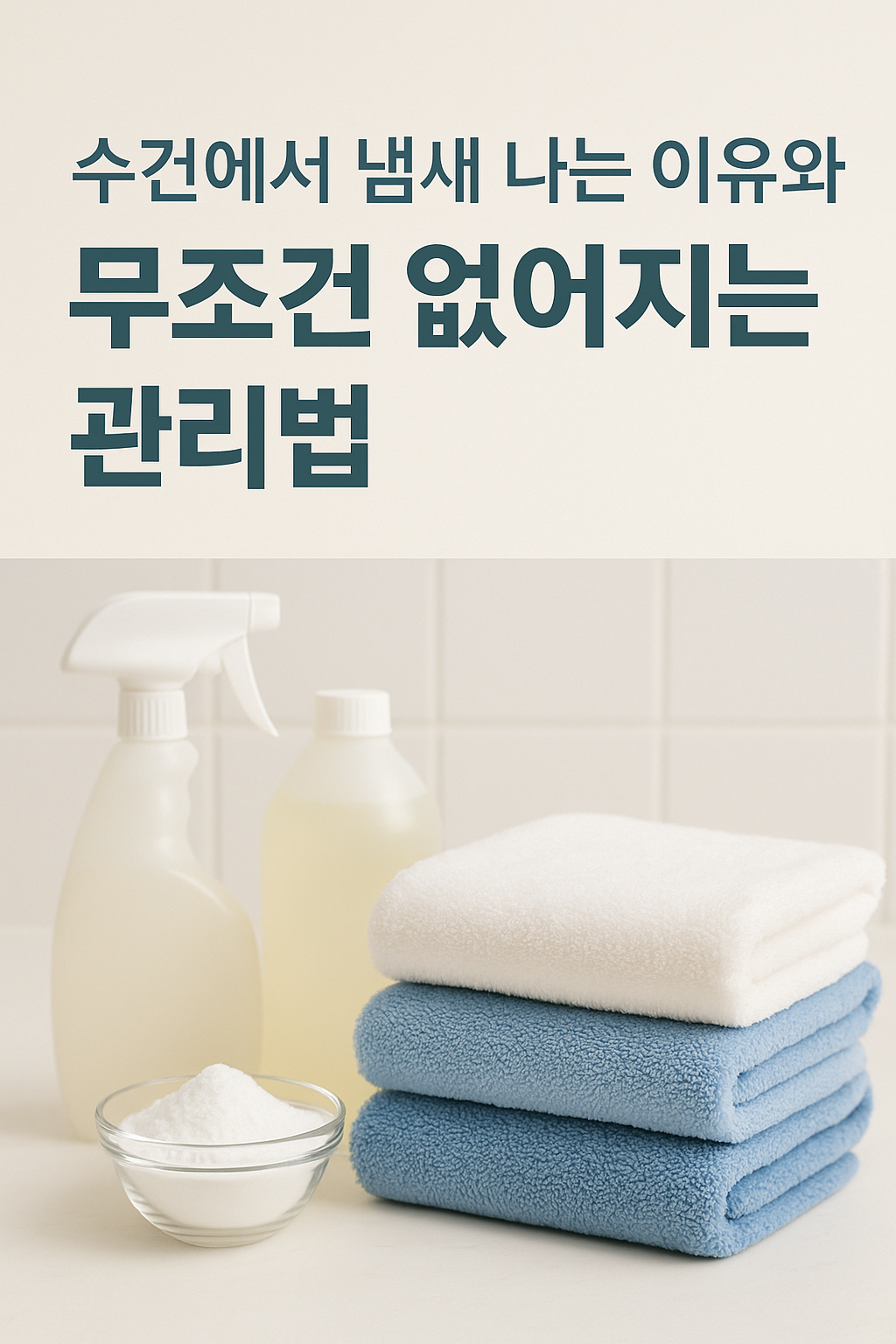 수건에서 냄새 나는 이유와 무조건 없어지는 관리법