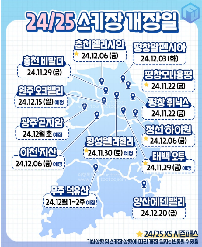 스키장개장정보