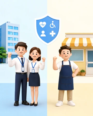 4대보험 가입 기준 비교 설명 장면6