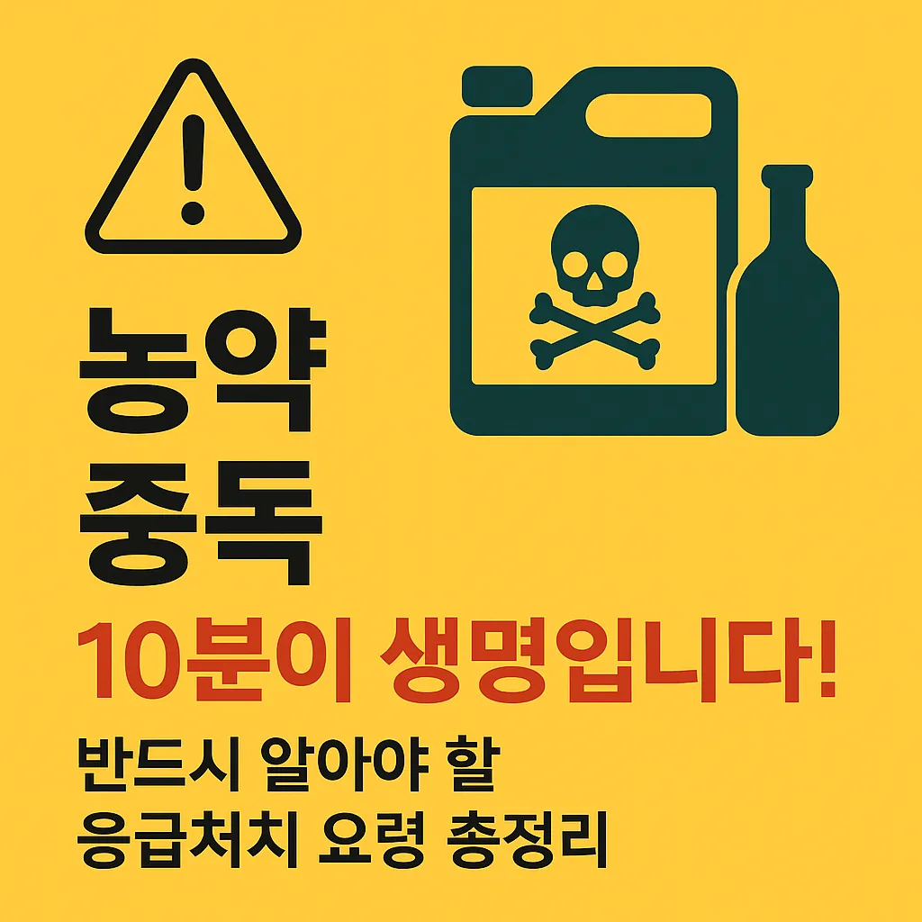 농업경제학 : 농약 중독, 10분이 생명입니다!