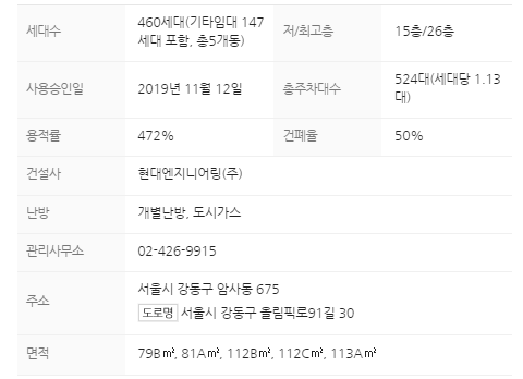 단지정보