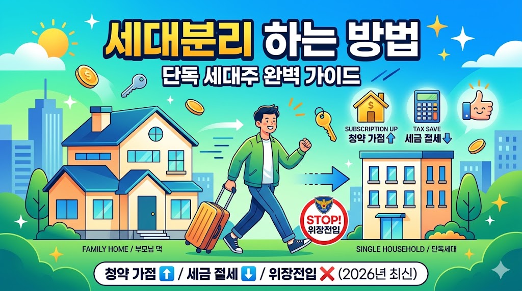 세대분리 하는 방법