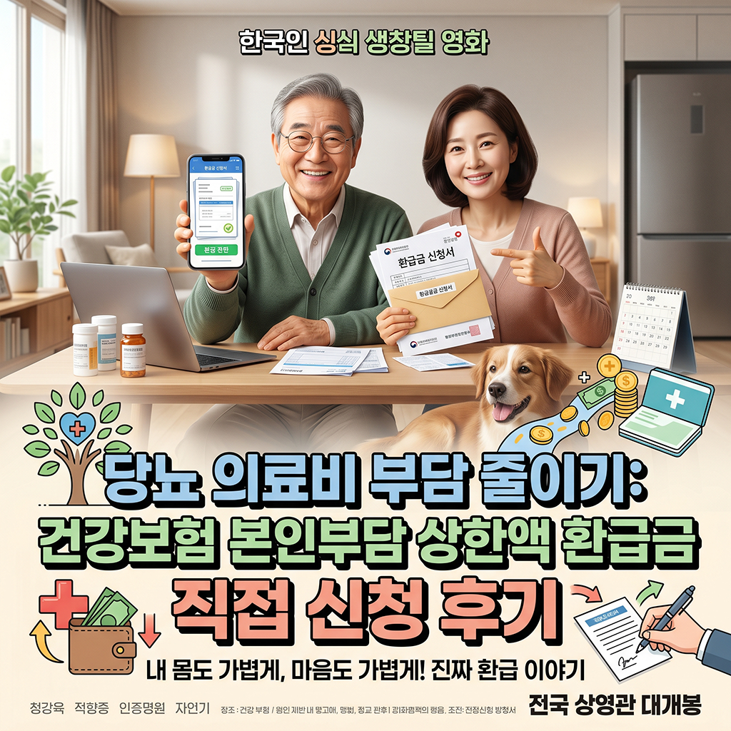당뇨 진료비 부담 줄이기, 건강보험 본인부담상한제 환급금 직접 신청해 본 후기