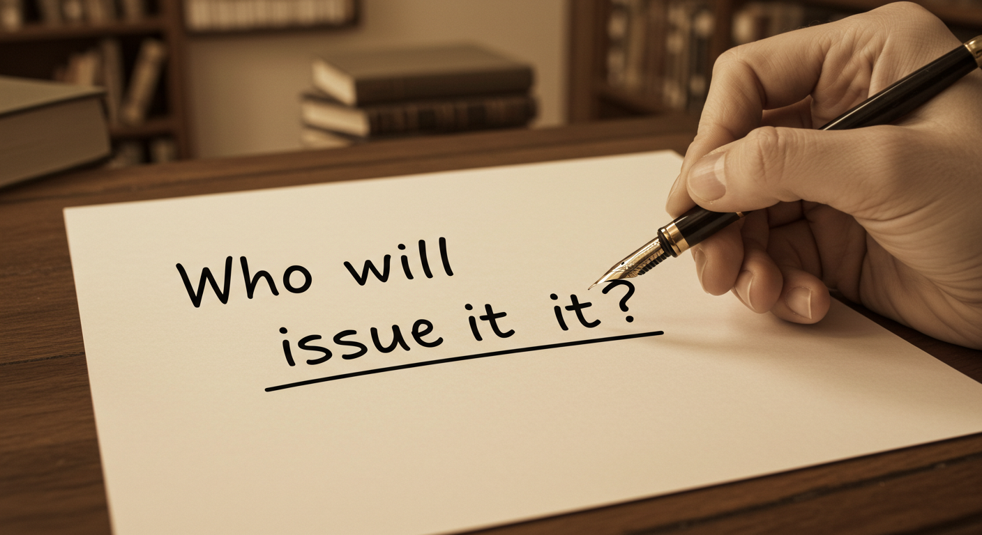 누가 발급해주나요?#1