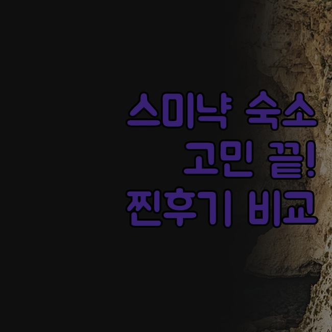 스미냑 숙소 고민 끝! 브라차 빌라스..