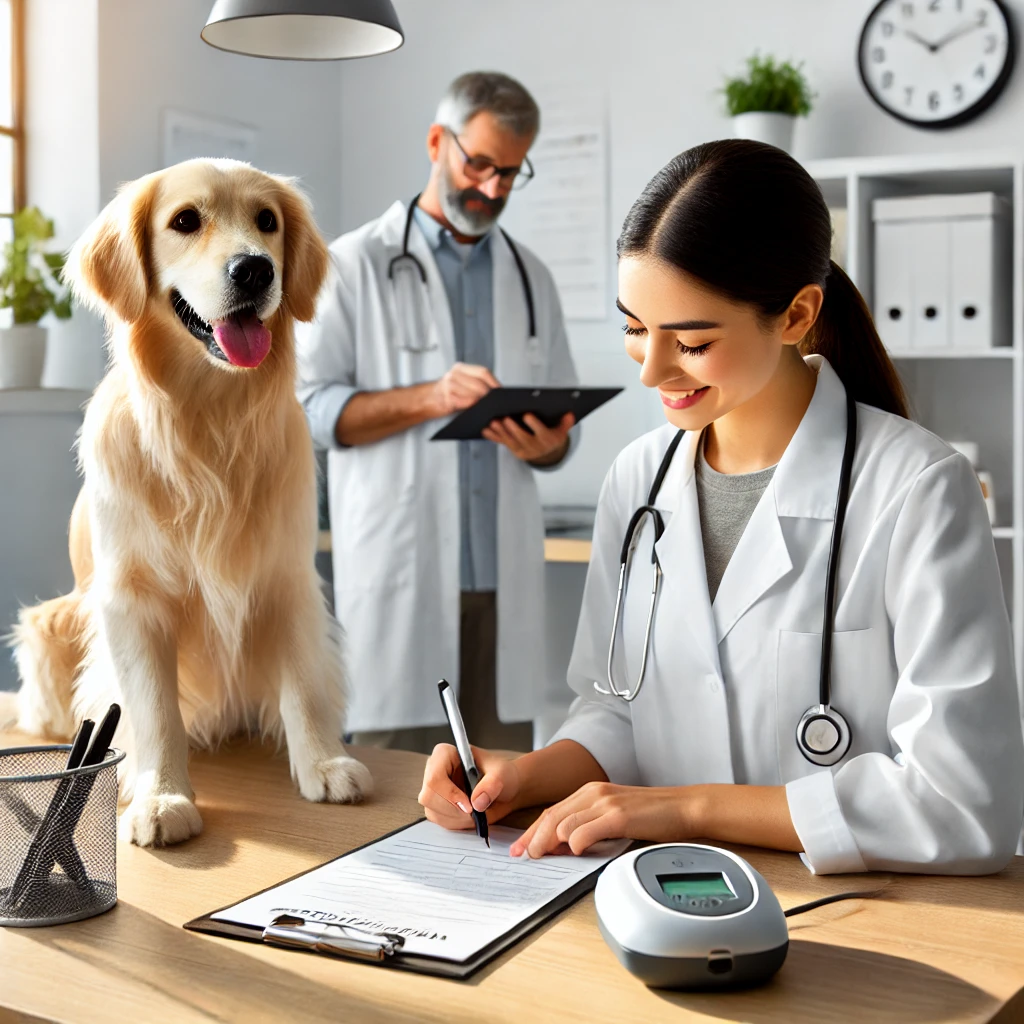 반려동물 등록을 위한 절차 진행중인 이미지