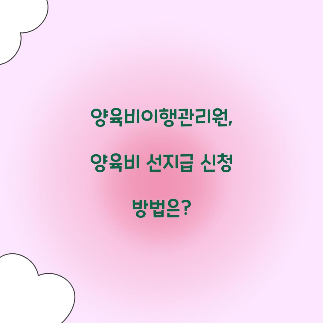 양육비이행관리원