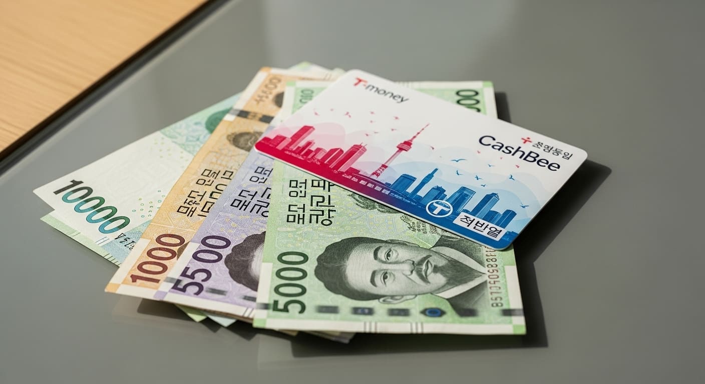 편의점 카운터에서 티머니 환불을 진행하는 장면