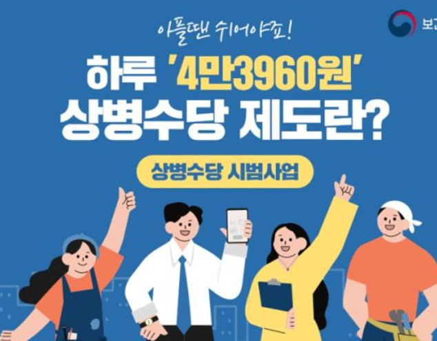 2024 상병수당 제도 시행 시범지역 조건 기간 신청방법