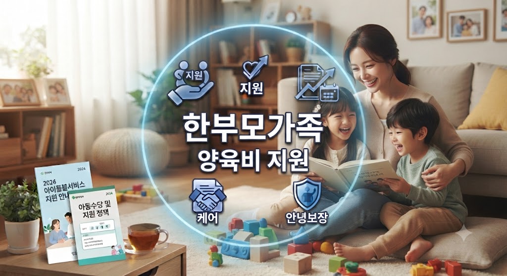 한부모가족지원금을 받고 혼자 두 자녀를 키우고 있는 엄마의 모습