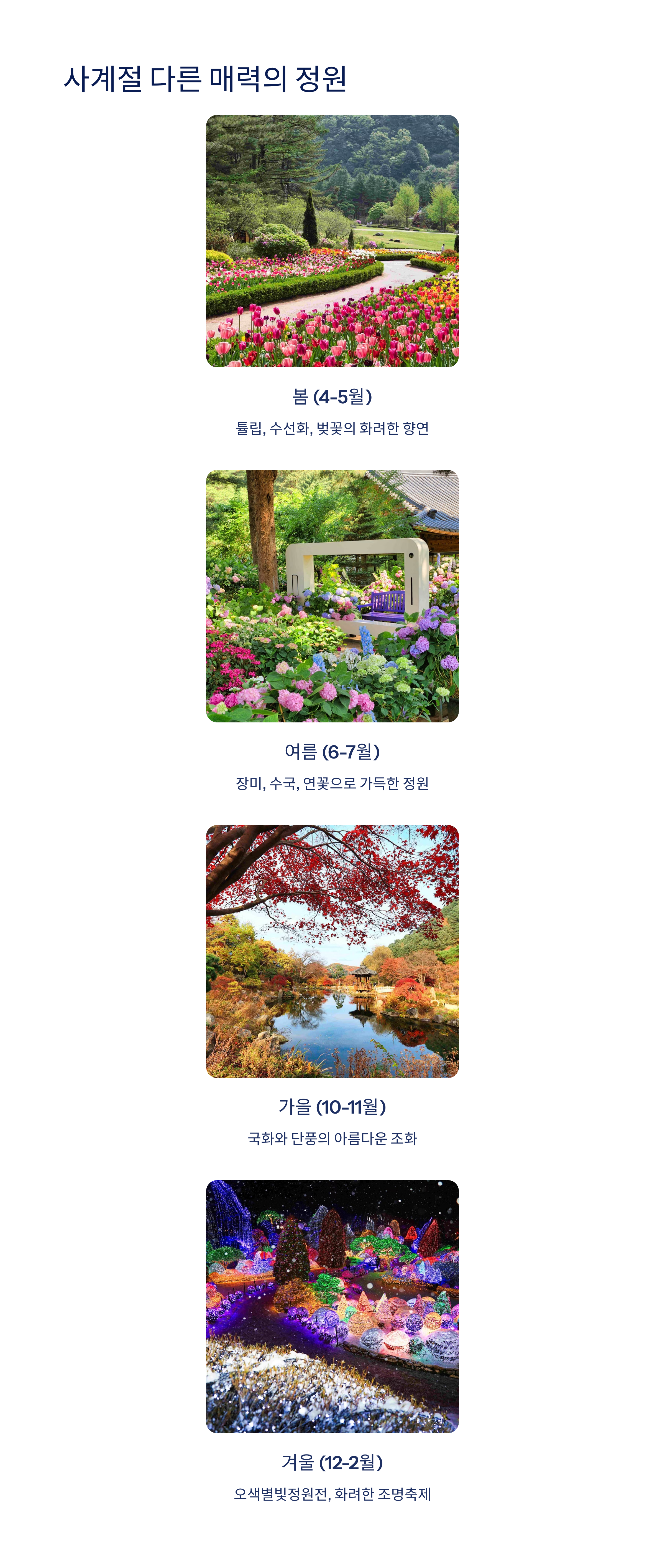 사계절 다른 매력