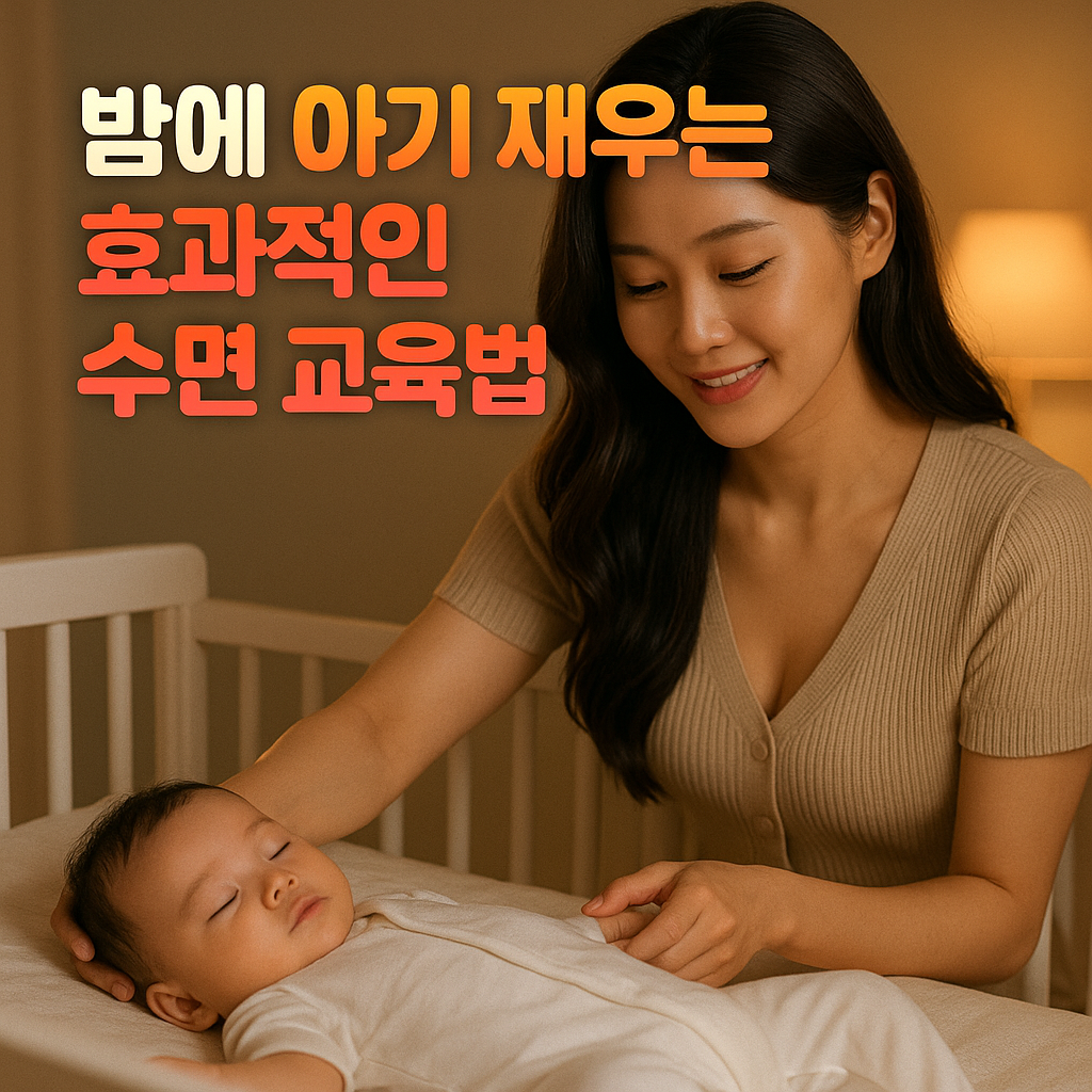 밤에 아기 재우는 효과적인 수면 교육법