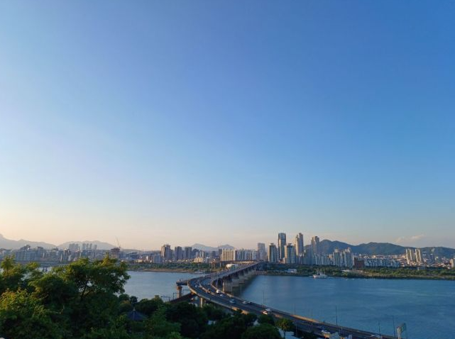 삼성해맞이공원에서 본 한강 전경