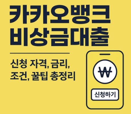 카카오뱅크 비상금대출
