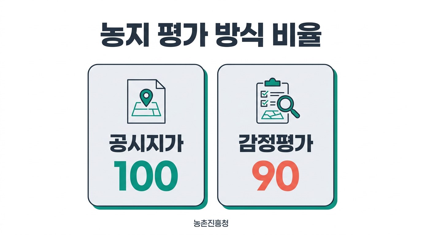 농지연금 계산기 농지 평가 방식 비율
