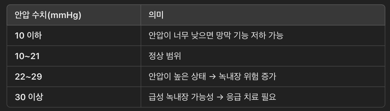 정상 안압 범위 & 안압 이상 시 주의할 점