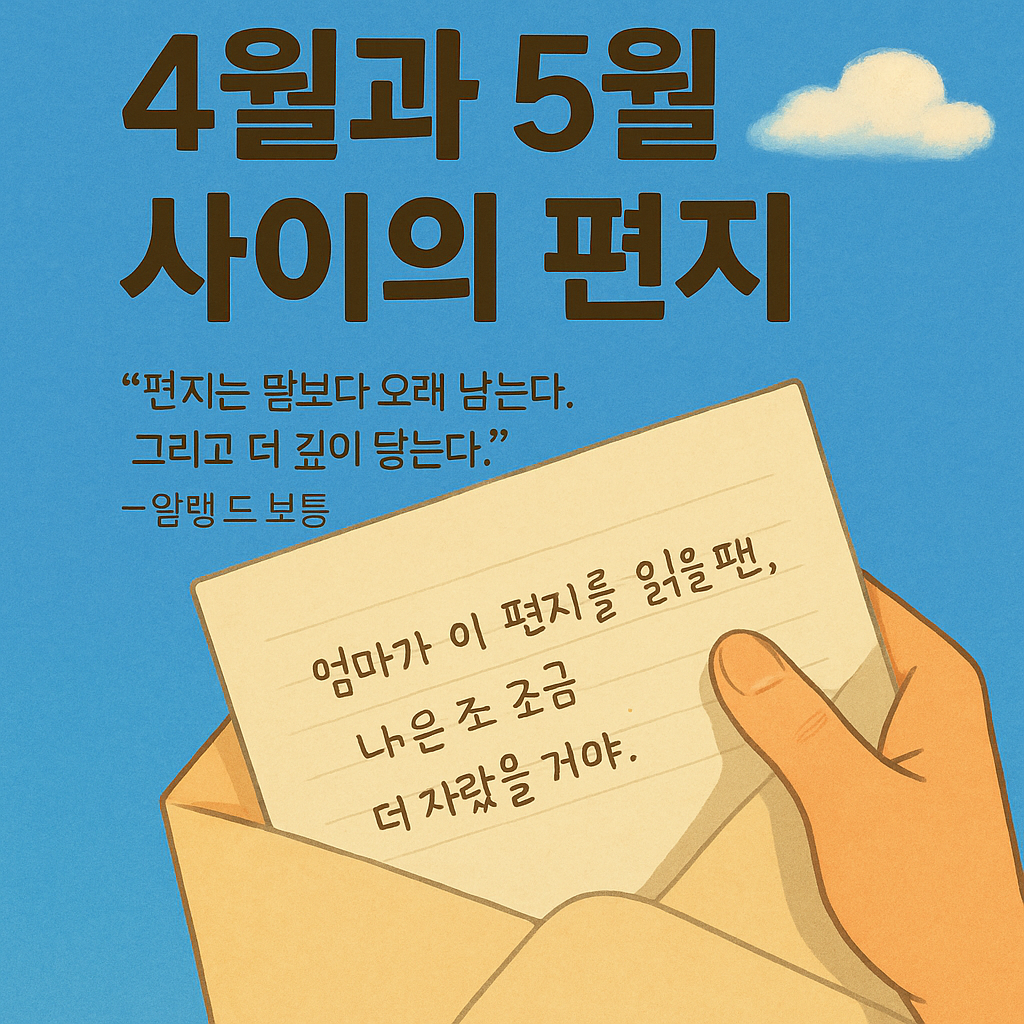 편지는 계절보다 오래 남는다, 4월과 5월 사이의 이야기