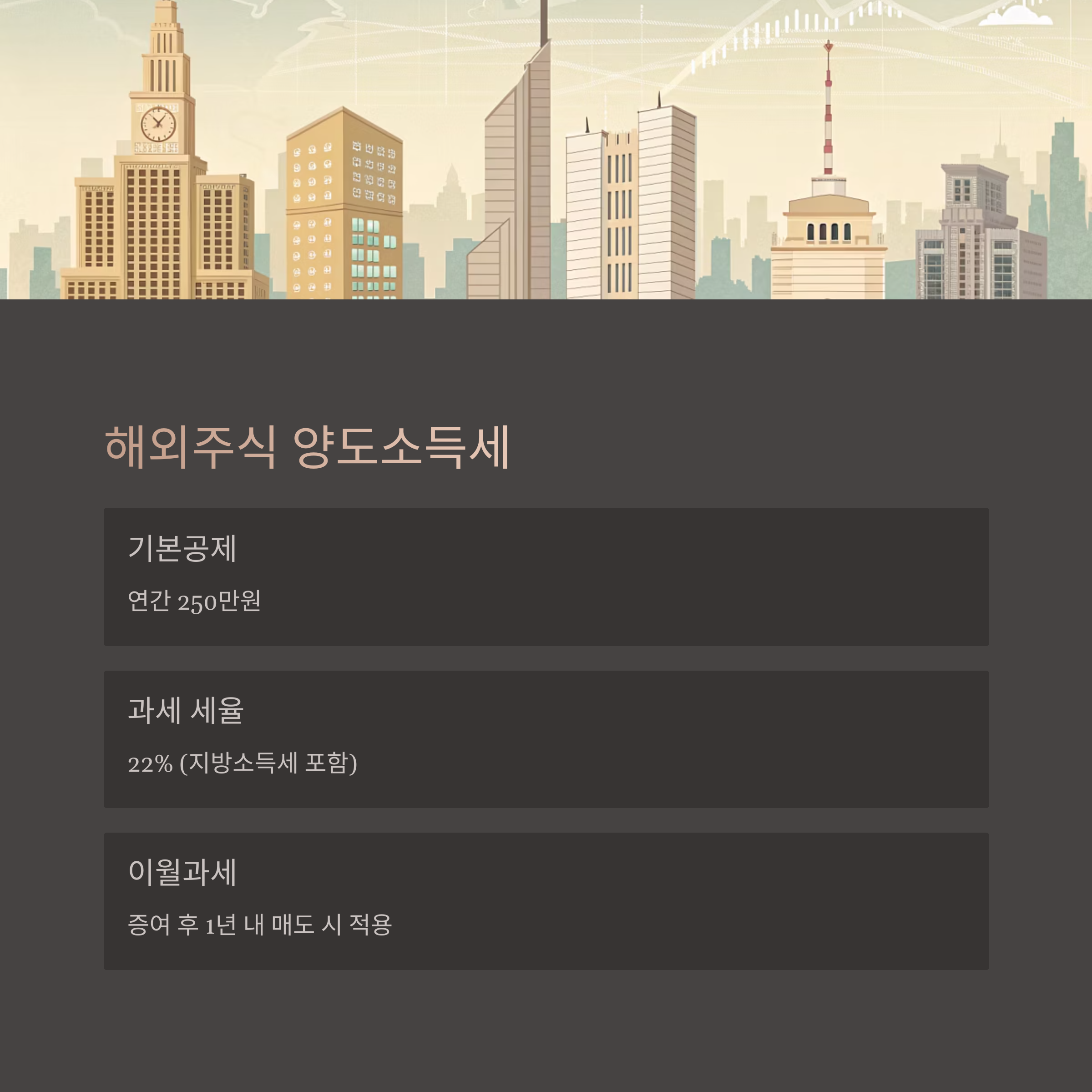 해외주식 양도소득세