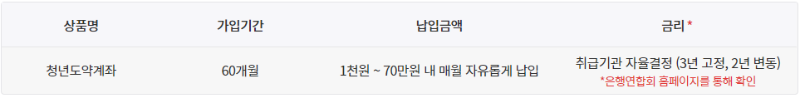 청년도약계좌 요약