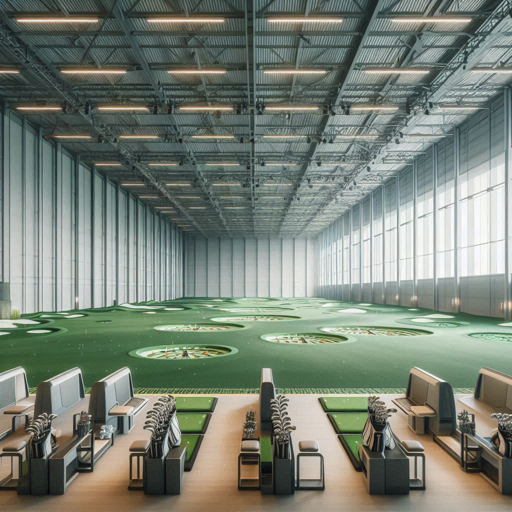 실내골프연습장 배경