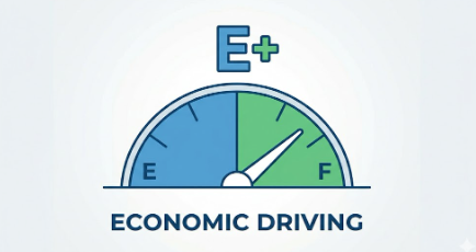 자동차 연료 게이지 바늘이 천천히 내려가는 모습