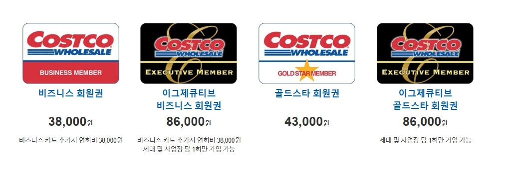 코스트코 회원권 신청 가격 종류 가이드