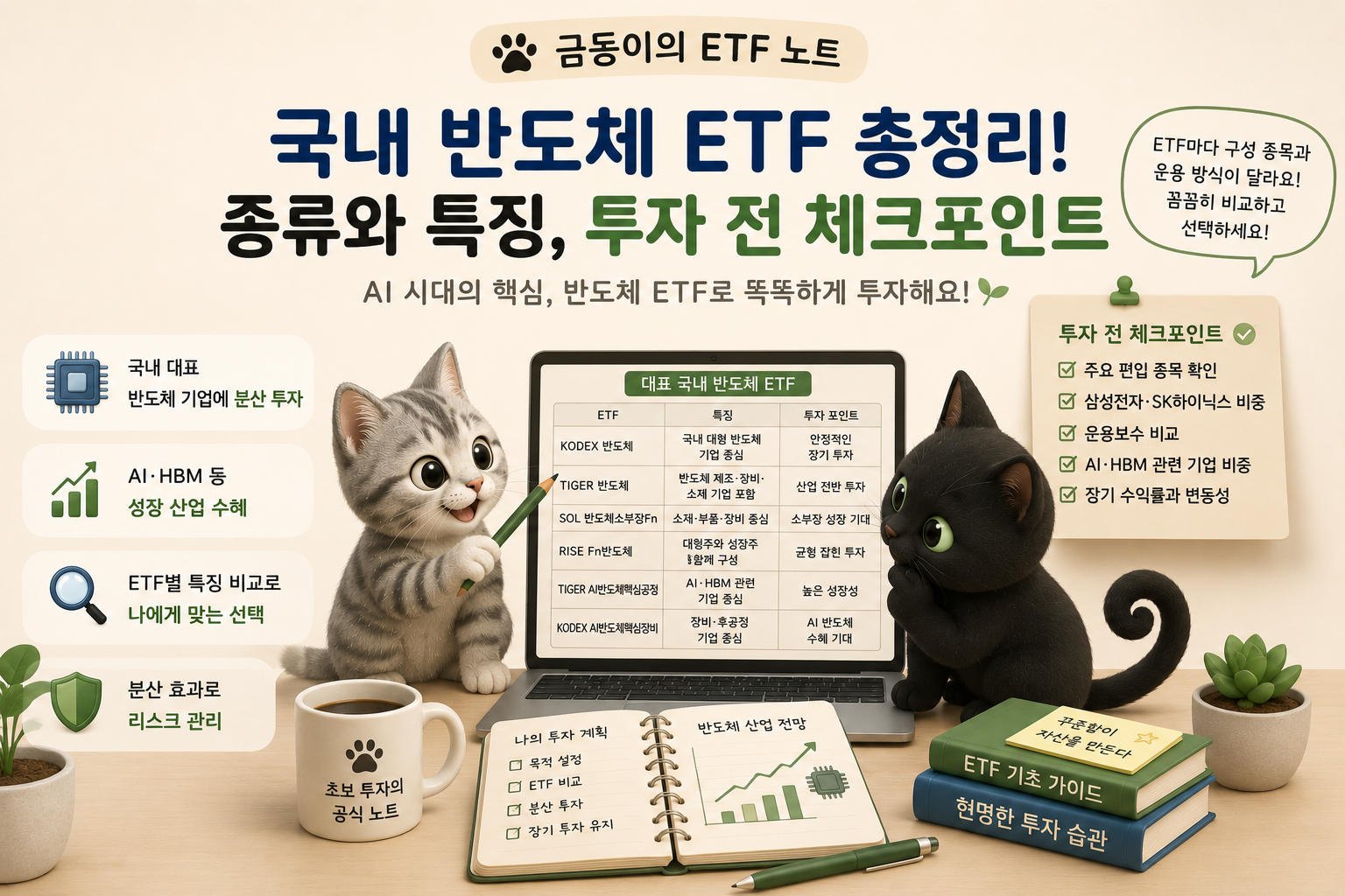 국내 주식 반도체 ETF종류 관련 내용