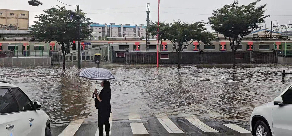 인천역 일대 도로